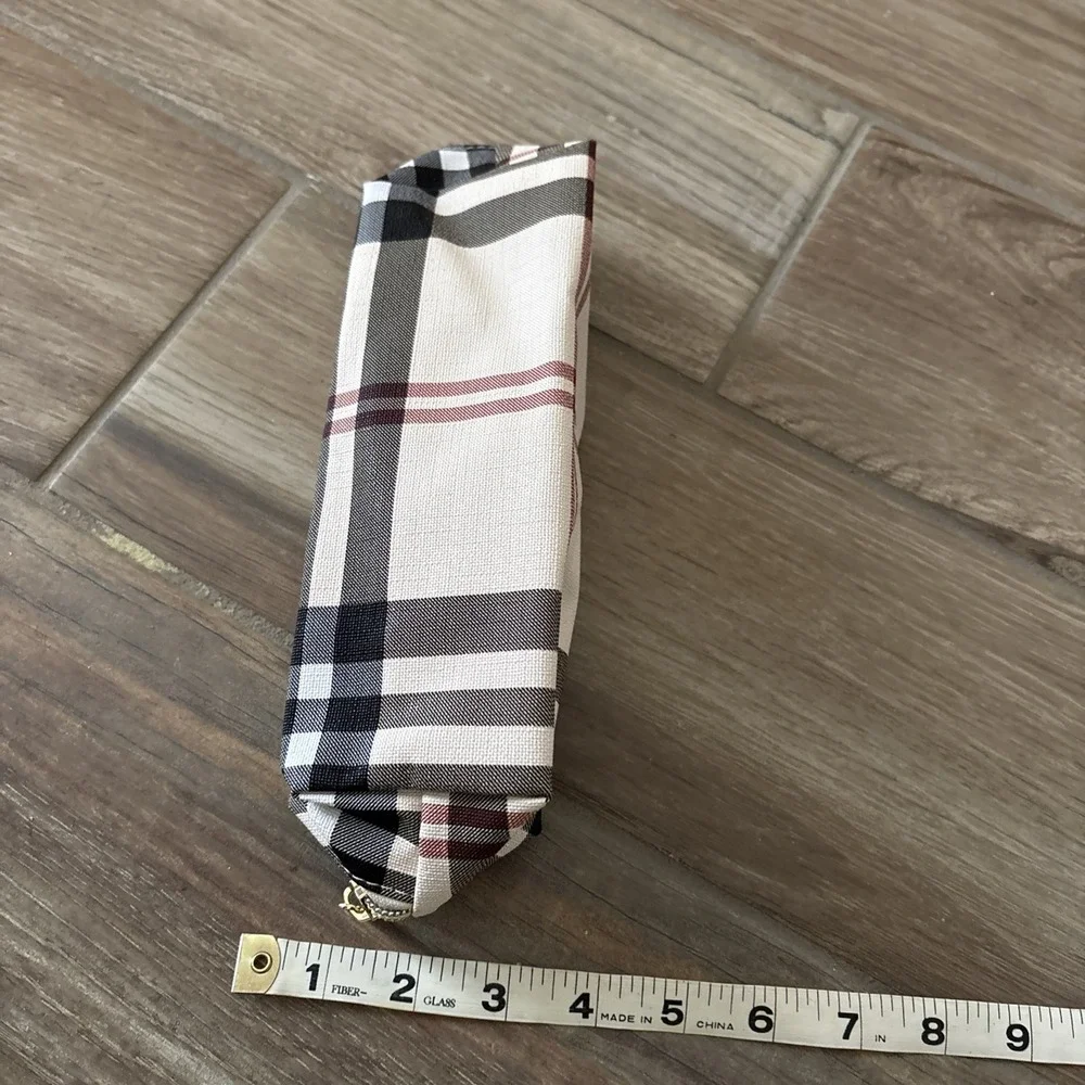 Designer‎ Plaid Cosmetic Bag Pouch Clutch Organizer